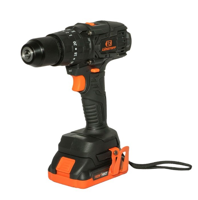 TALADRO A BATERIA 13MM LUSQTOFF 60NM BLACK BRUSHLESS